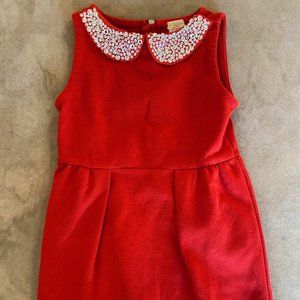 J. Crew Crewcuts elegant dress with blingy collar
